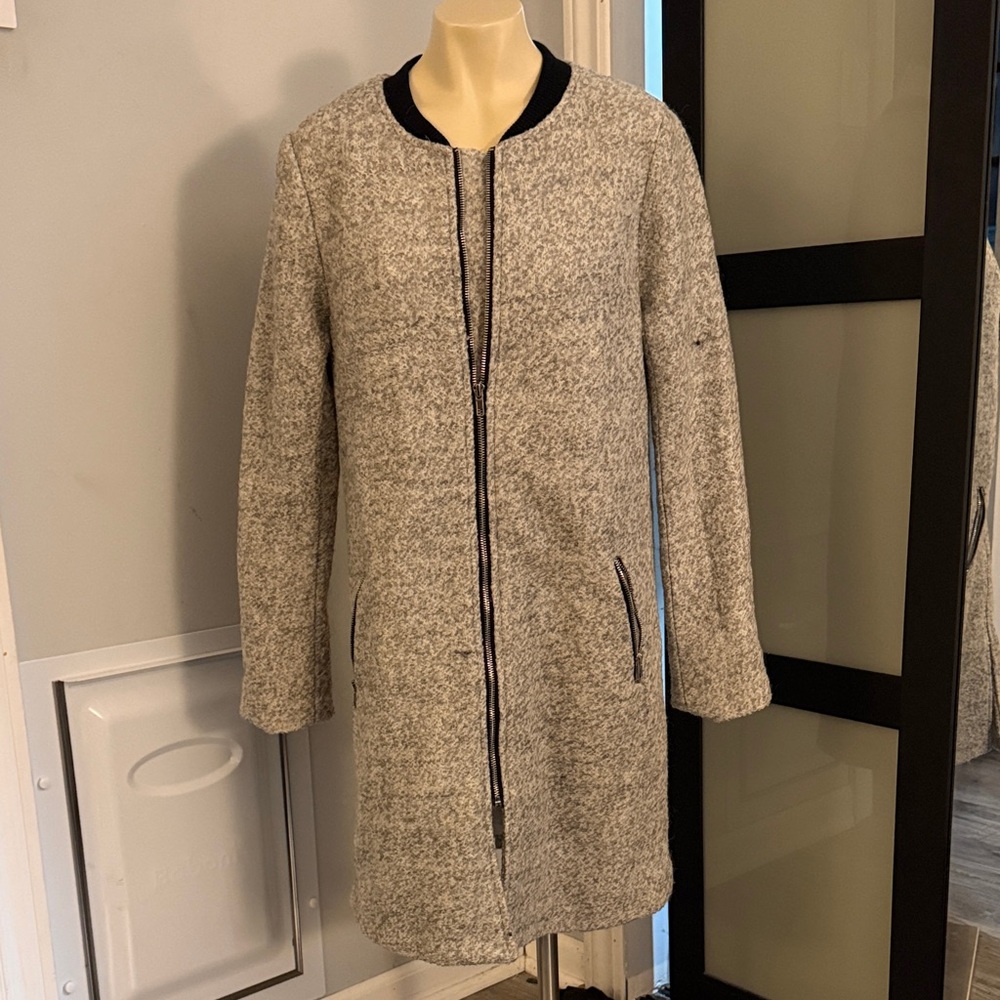 Missguided Gray Longline Coat